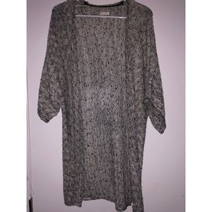 Black & Gray Cardigan
